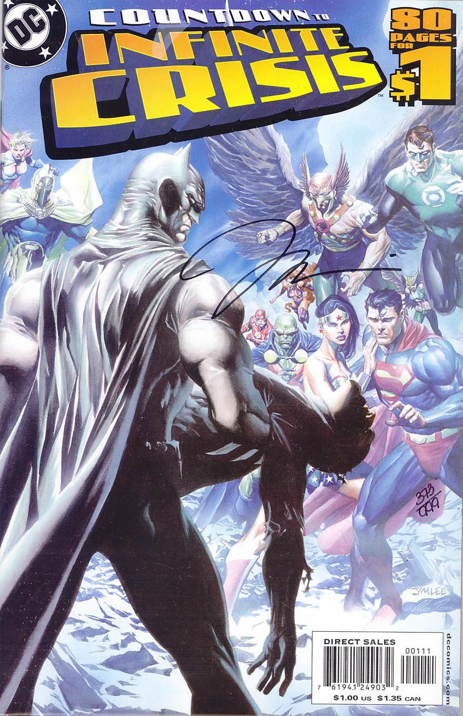 DC Countdown To Infinite Crisis #1 Cover F DF 1st Ptg Signed By Jim Lee