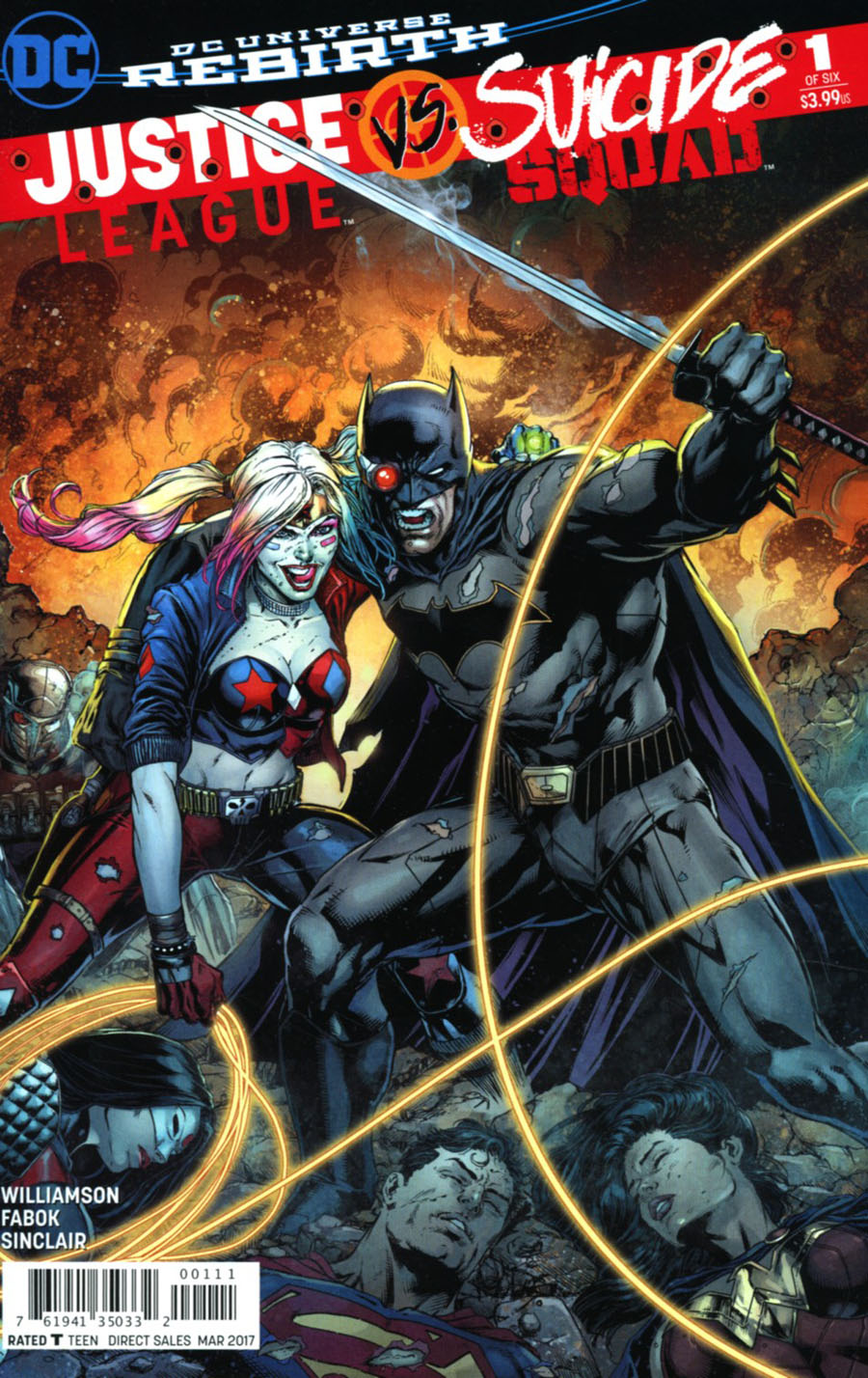 Justice League vs Suicide Squad #1 Cover J 2nd Ptg Jason Fabok Variant Cover