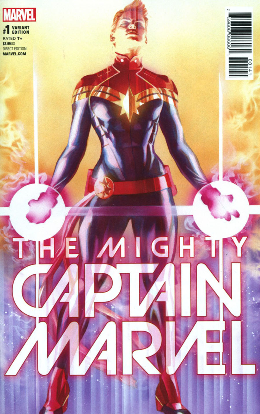 Mighty Captain Marvel #1 Cover E Incentive Alex Ross Variant Cover (Marvel Now Tie-In)