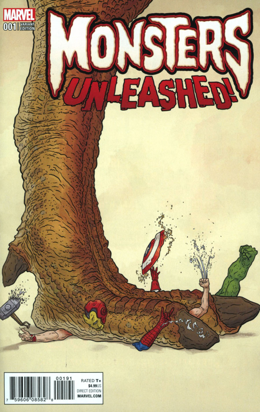 Monsters Unleashed #1 Cover I Incentive Geof Darrow Teaser Variant Cover