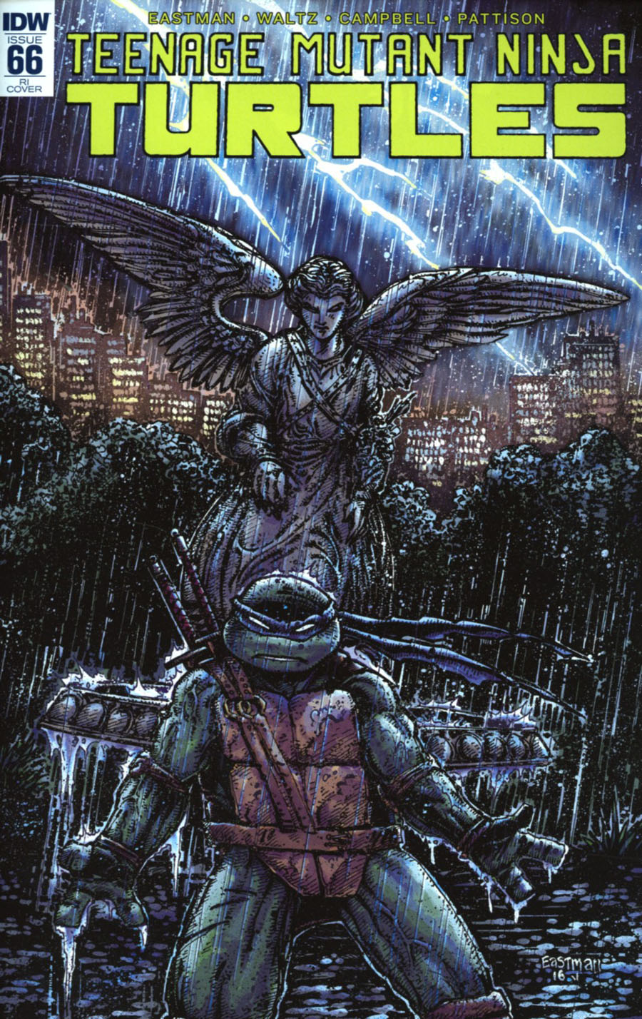 Teenage Mutant Ninja Turtles Vol 5 #66 Cover C Incentive Kevin Eastman Variant Cover