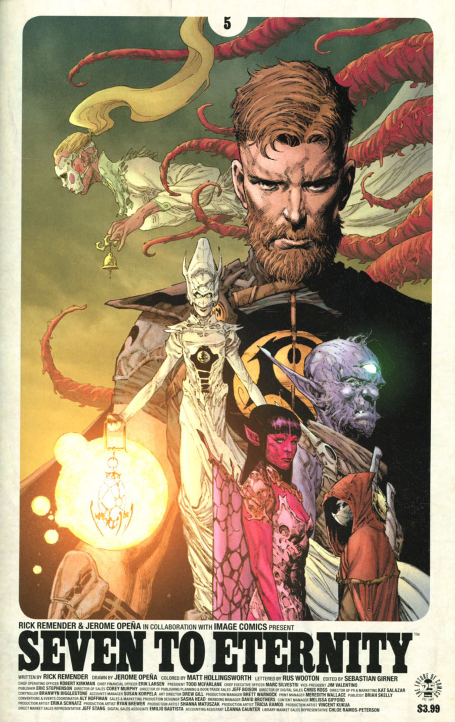 Seven To Eternity #5 Cover A 1st Ptg Regular Jerome Opena & Matt Hollingsworth Cover