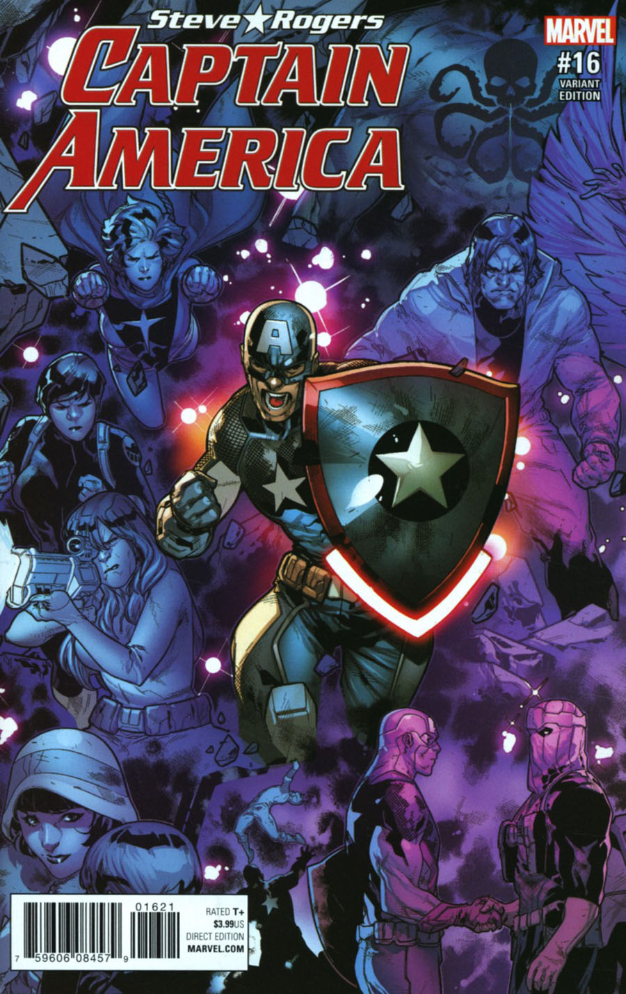 Captain America Steve Rogers #16 Cover B Variant RB Silva Connecting A Cover (Secret Empire Prelude)