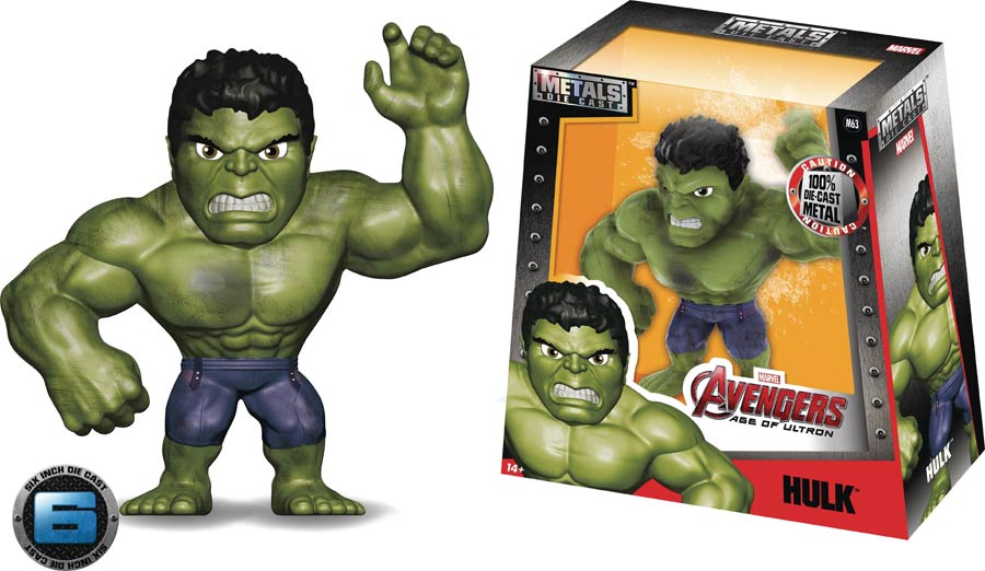 Metals Marvel Wave 1 Age Of Ultron Hulk 6-Inch Die-Cast Figure