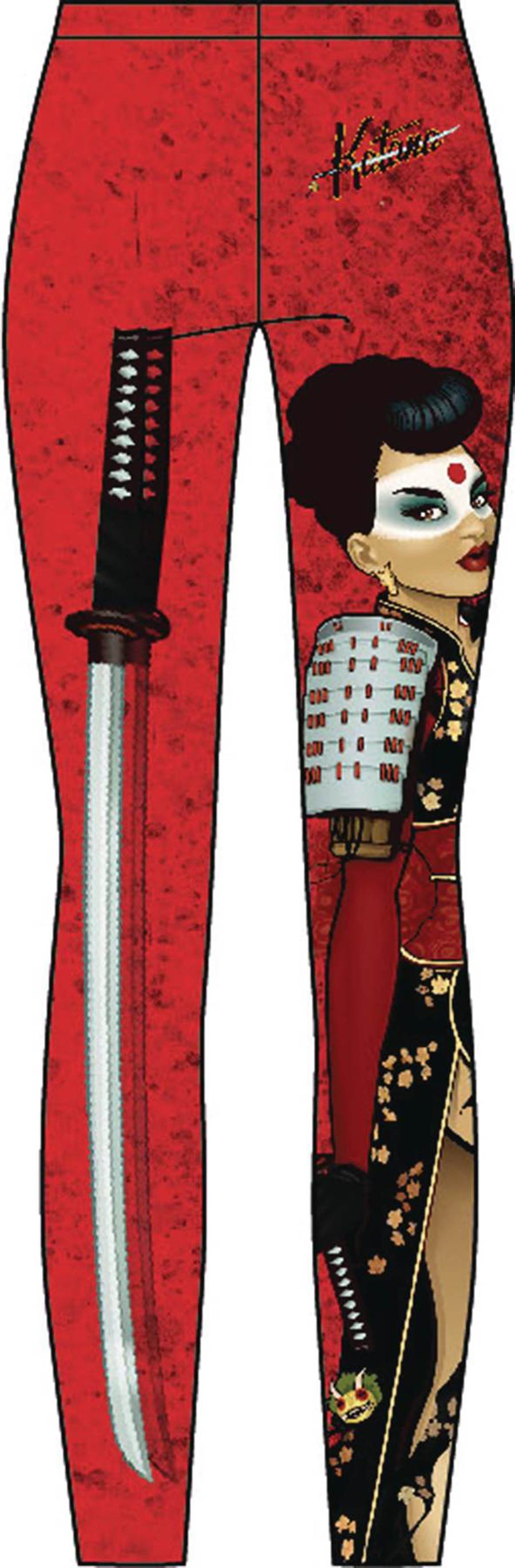 DC Bombshells Katana Sublimated Leggings Medium