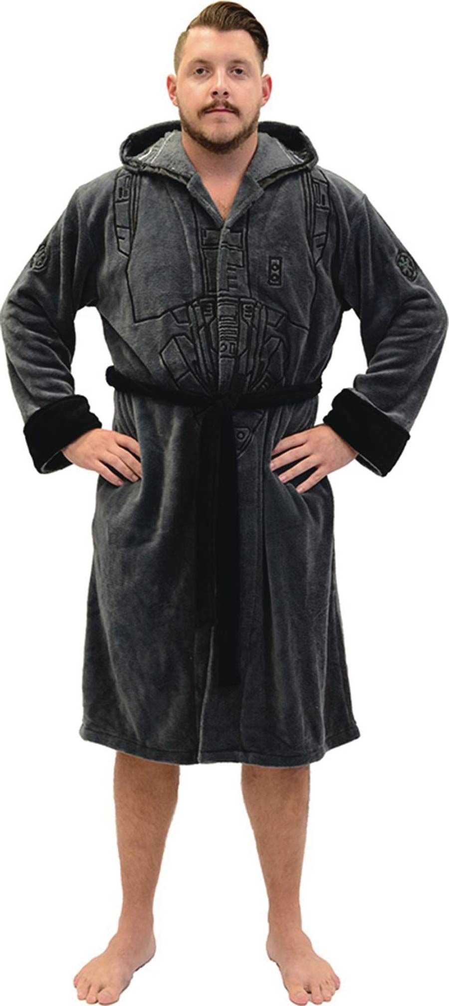 Star Wars Rogue One K-250 Hooded Mens Fleece Robe