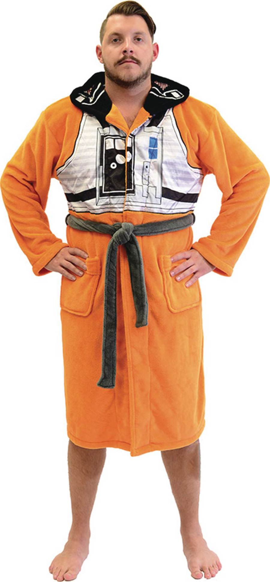 Star Wars Rogue One X-Wing Pilot Hooded Mens Fleece Robe