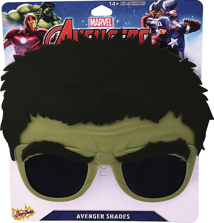 Marvel Sunstaches Sunglasses - Hulk