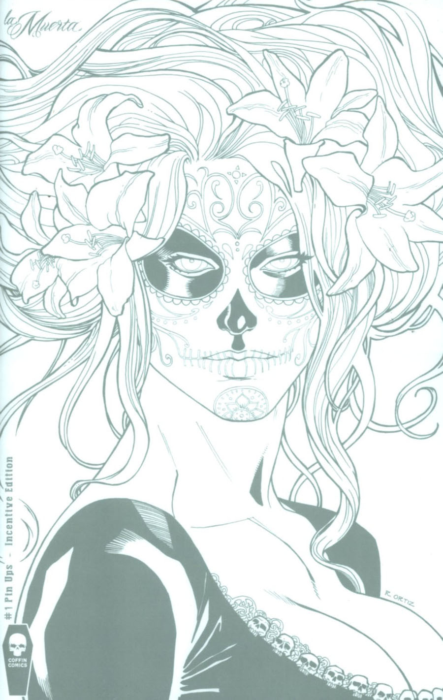 La Muerta Pin Ups One Shot Cover E Incentive Richard Ortiz Variant Cover