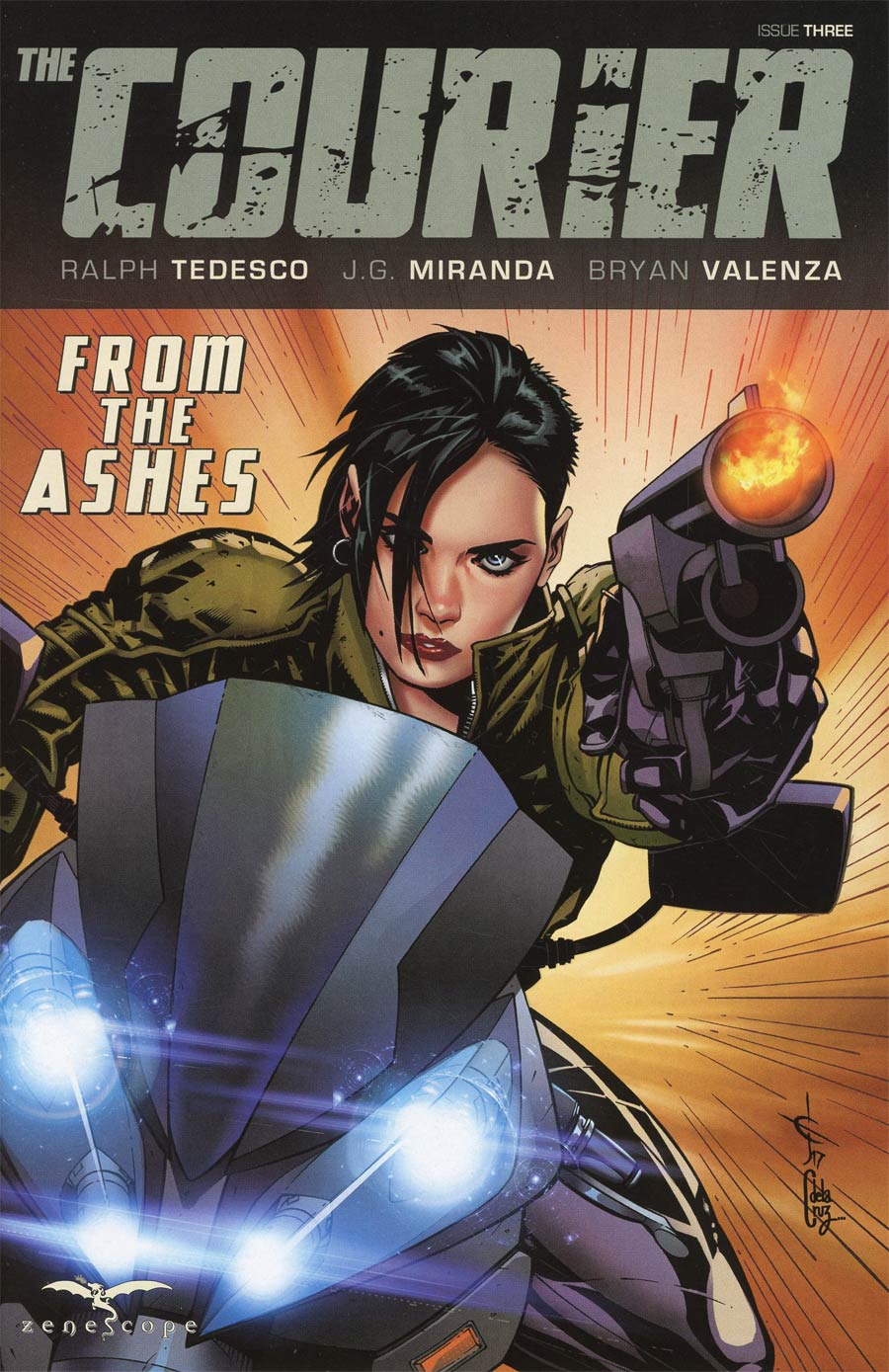 Courier From The Ashes #3 Cover D Drew Edward Johnson