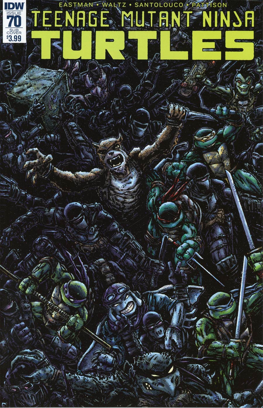 Teenage Mutant Ninja Turtles Vol 5 #70 Cover B Variant Kevin Eastman Subscription Cover