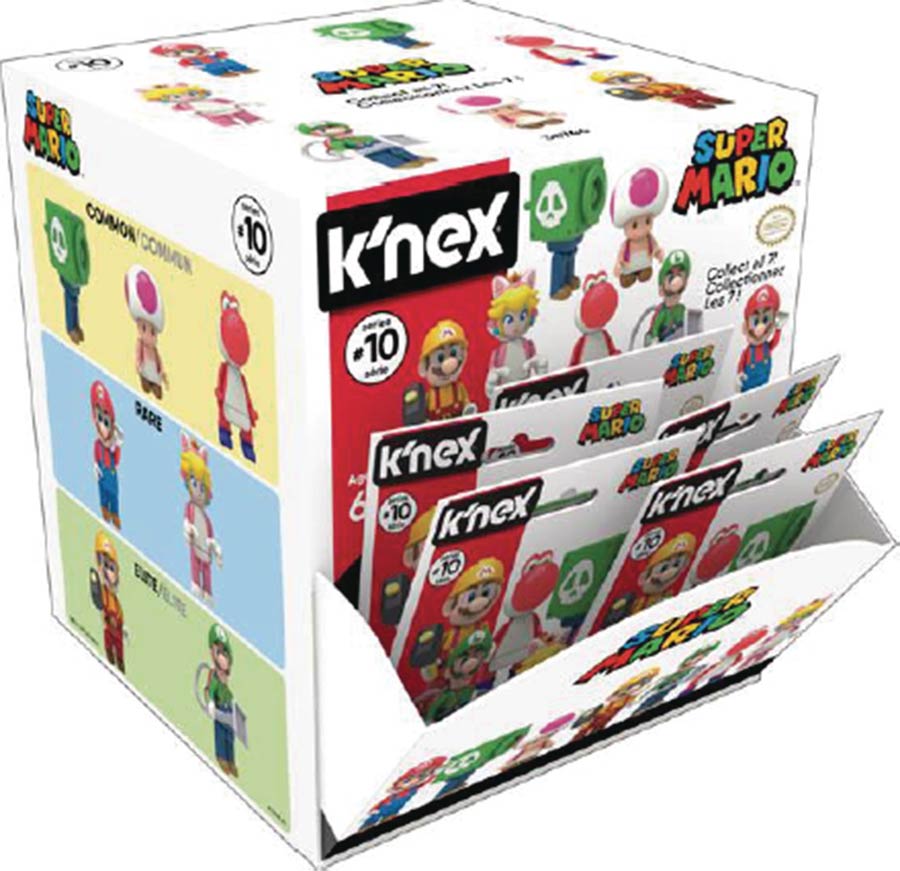 K-Nex Super Mario Series 10 Blind Mystery Box 48-Piece Display