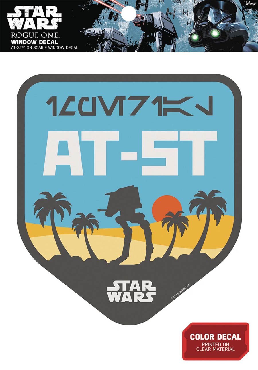 Star Wars Window Decal - AT-ST On Scarif Badge