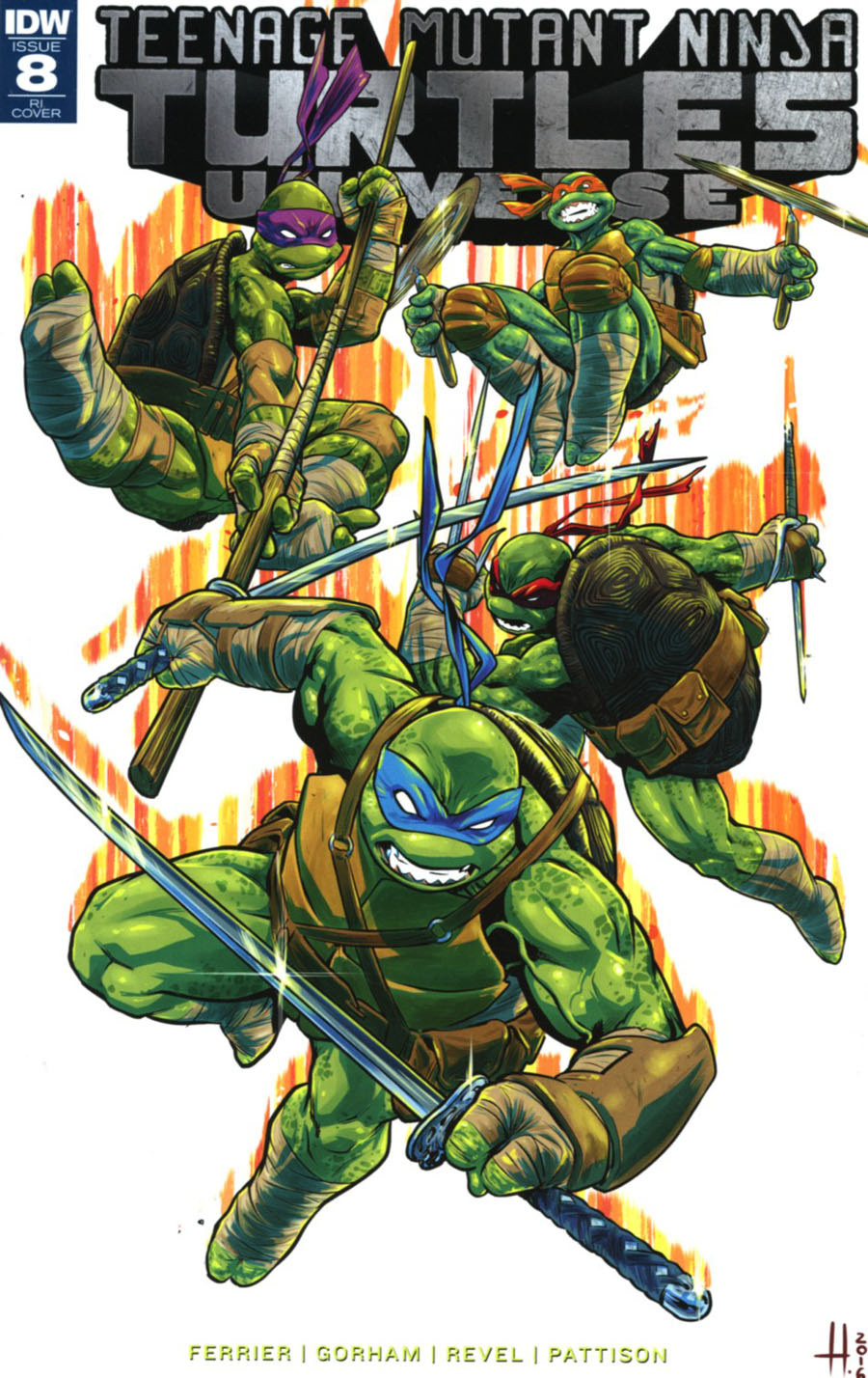 Teenage Mutant Ninja Turtles Universe #8 Cover C Incentive Hugo Petrus Variant Cover