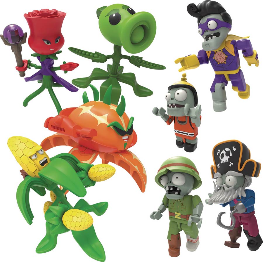 K-Nex Plants vs Zombies Mystery Figure Series 4 Blind Mystery Box 48-Piece Display