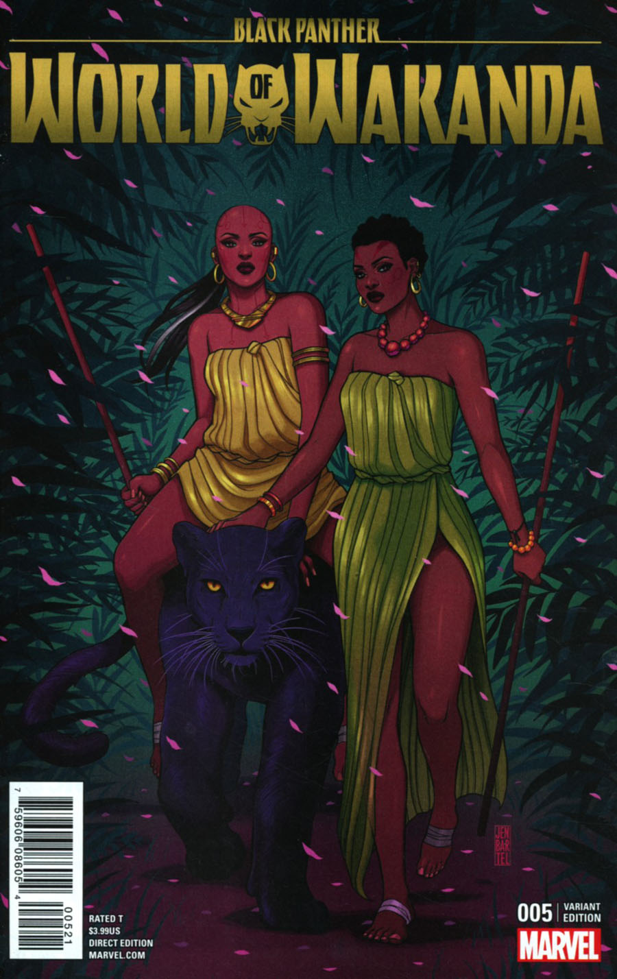 Black Panther World Of Wakanda #5 Cover B Incentive Jen Bartel Variant Cover