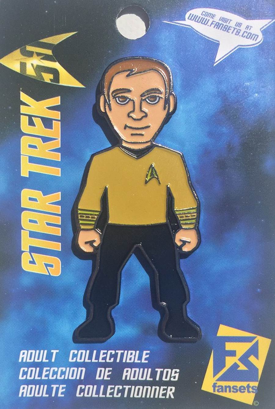 Star Trek Micro Crew Enamel Pin - Captain Kirk