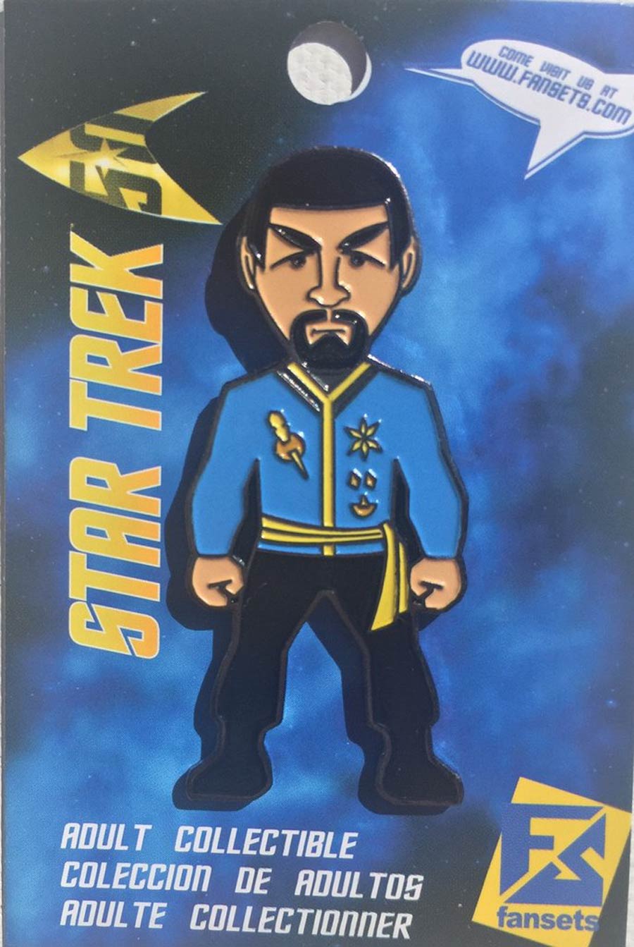 Star Trek Micro Crew Enamel Pin - Mirror Universe Spock