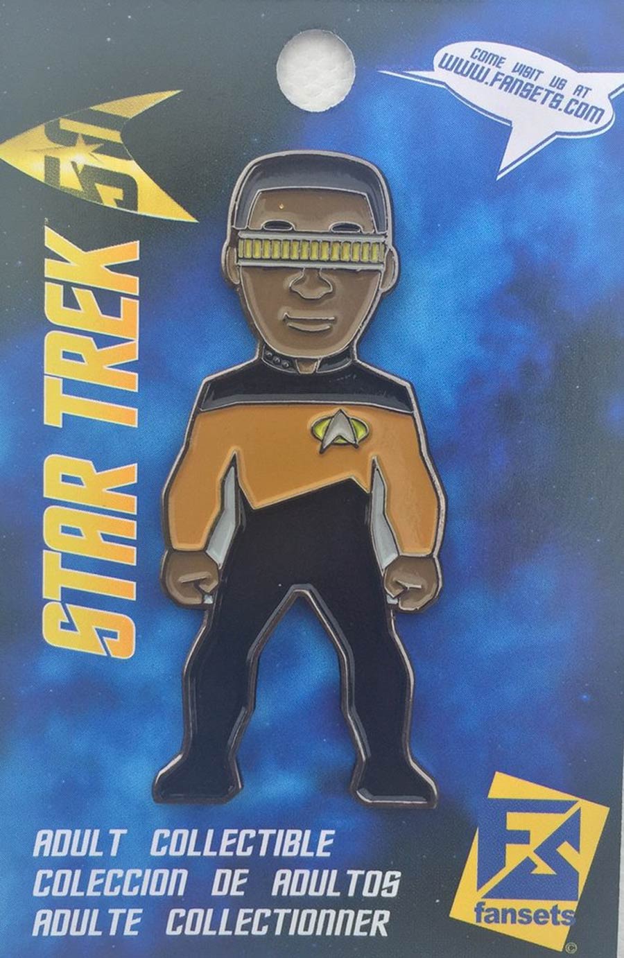 Star Trek Micro Crew Enamel Pin - Geordi La Forge