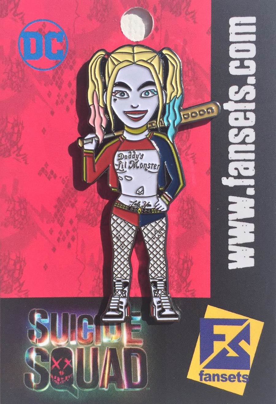 DC Comics Micro Justice Enamel Pin - Suicide Squad Movie Harley Quinn