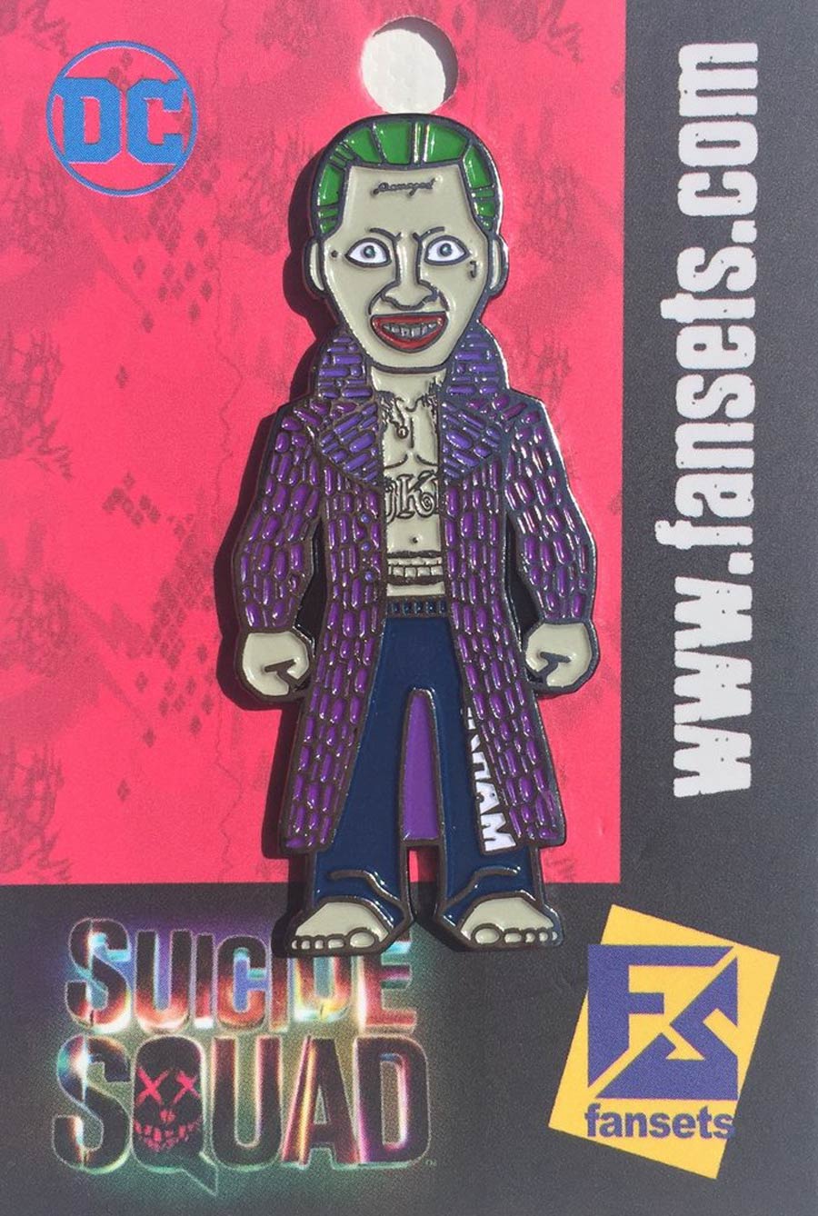 DC Comics Micro Justice Enamel Pin - Suicide Squad Movie Joker