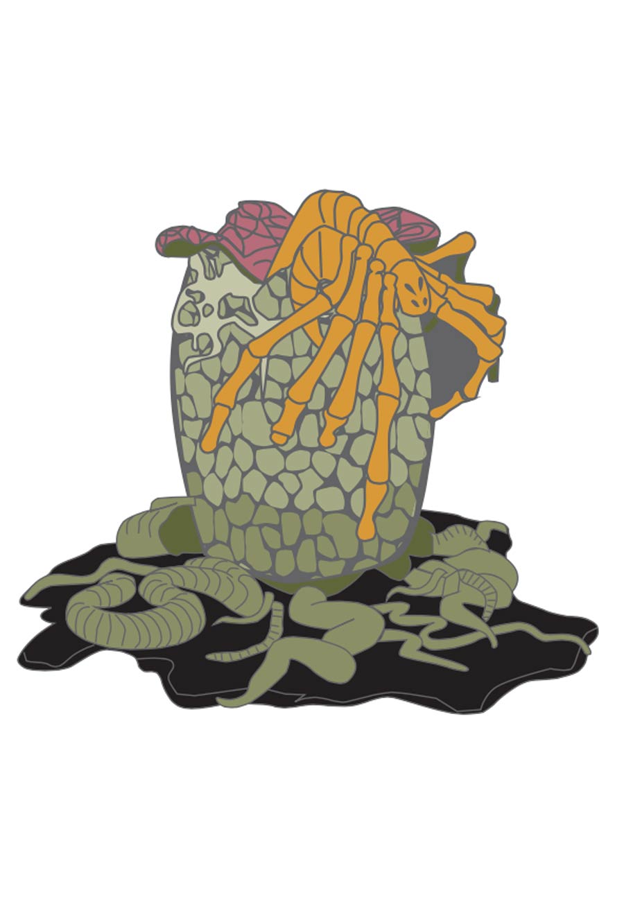 Alien Micro Morph Enamel Pin - Face Hugger And Egg