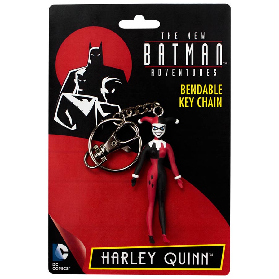 Batman The Animated Series Harley Quinn Bendable Figure Keychain