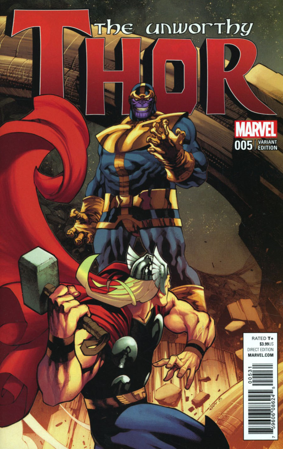 Unworthy Thor #5 Cover B Incentive Chris Stevens Variant Cover