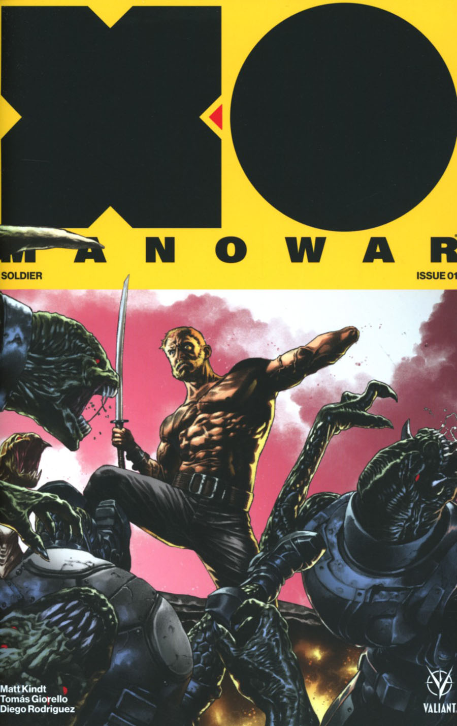 X-O Manowar Vol 4 #1 Cover D Incentive Mico Suayan Interlocking Variant Cover