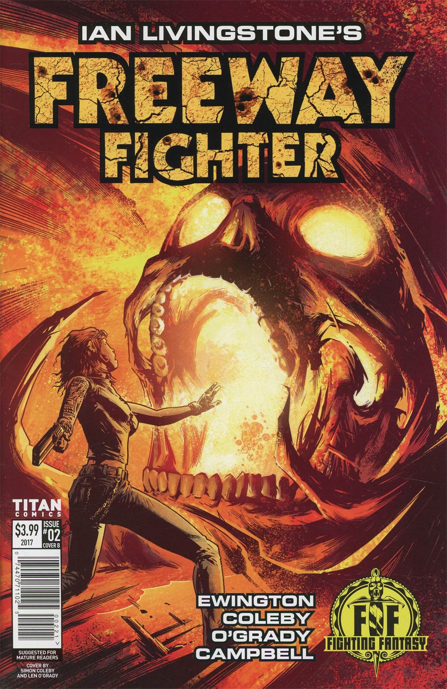 Ian Livingstones Freeway Fighter #2 Cover B Variant Simon Coleby Cover