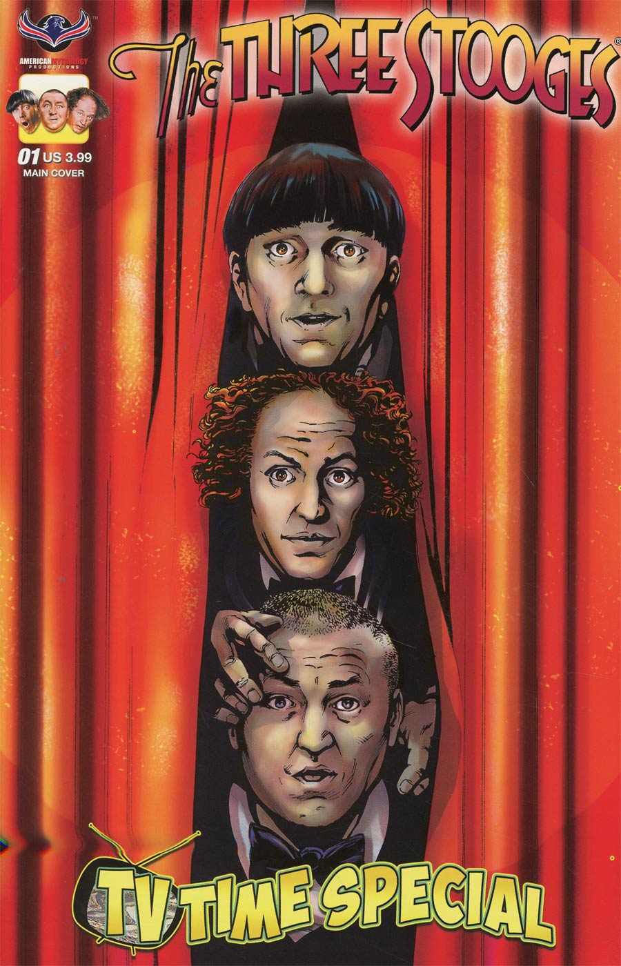 Three Stooges TV Time Cover A Regular Greg LaRocque Cover