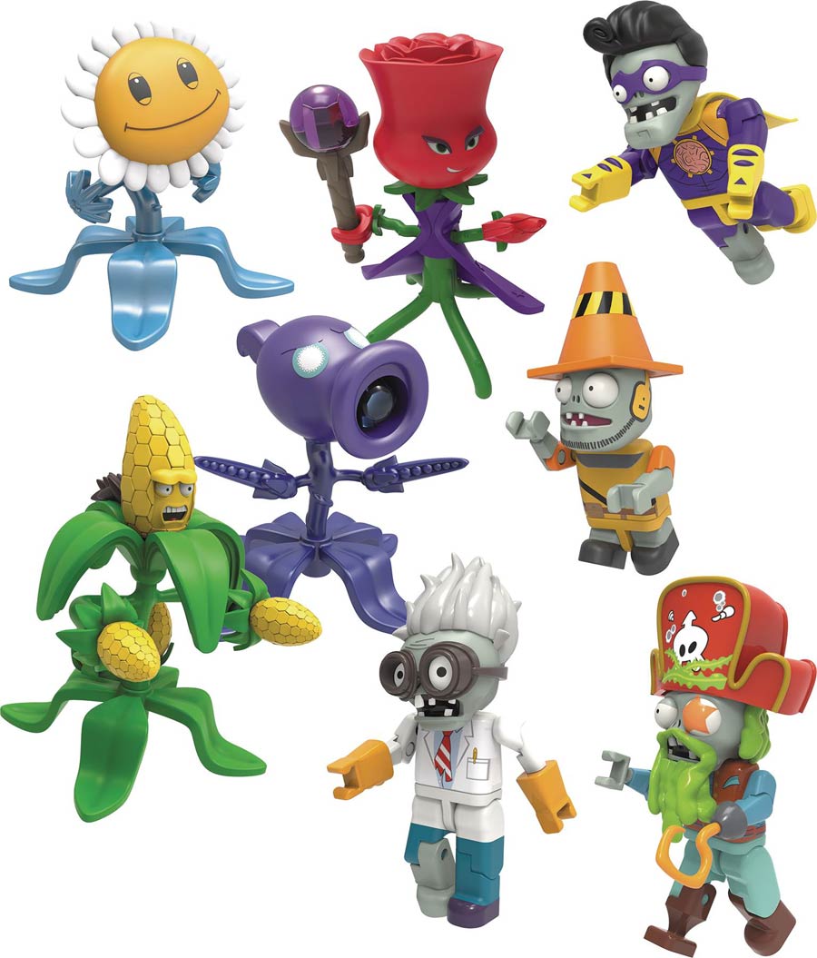 K-Nex Plants vs Zombies Mystery Figure Series 5 Blind Mystery Box 48-Piece Display