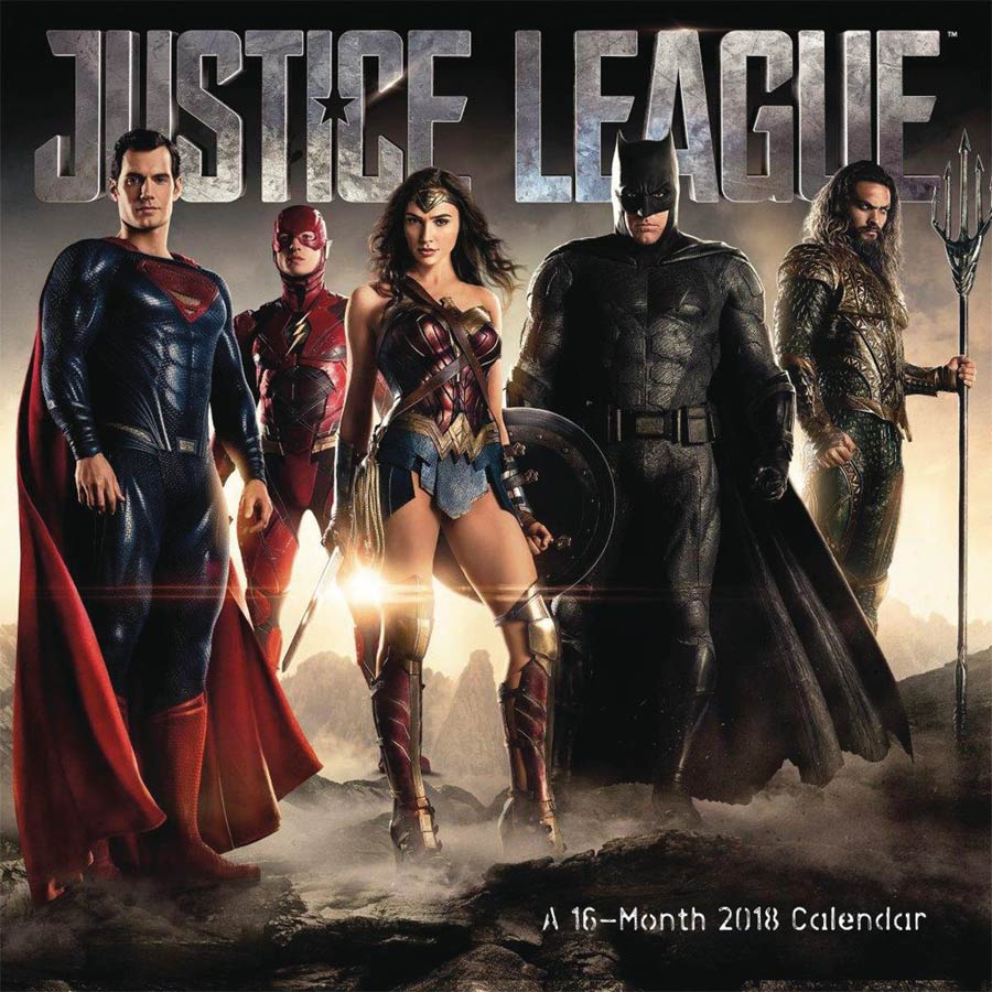 Justice League Movie 2018 12x12-inch Wall Calendar