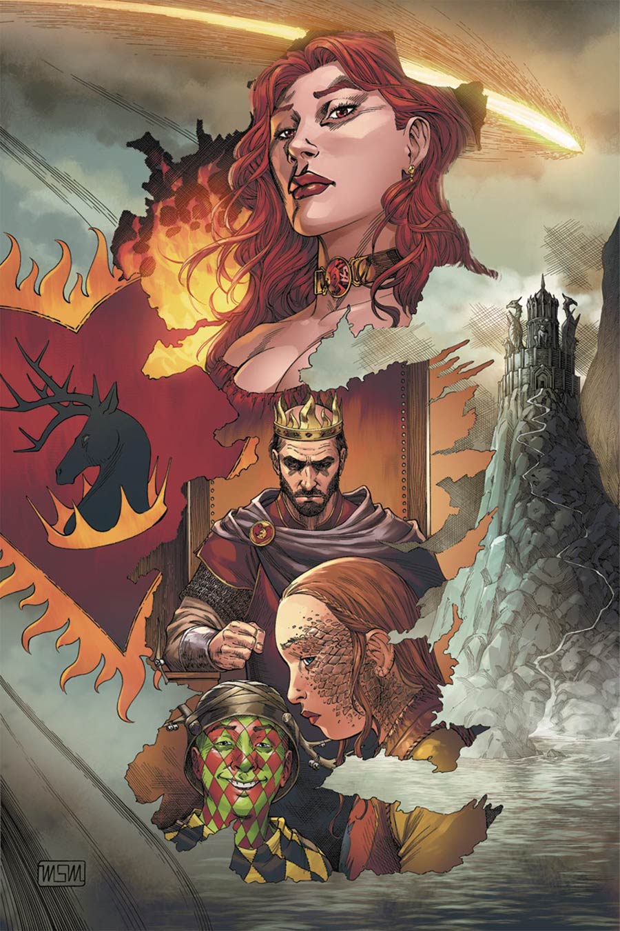 Game Of Thrones Clash Of Kings #1 Cover L DF Exclusive Mike Miller Virgin Cover