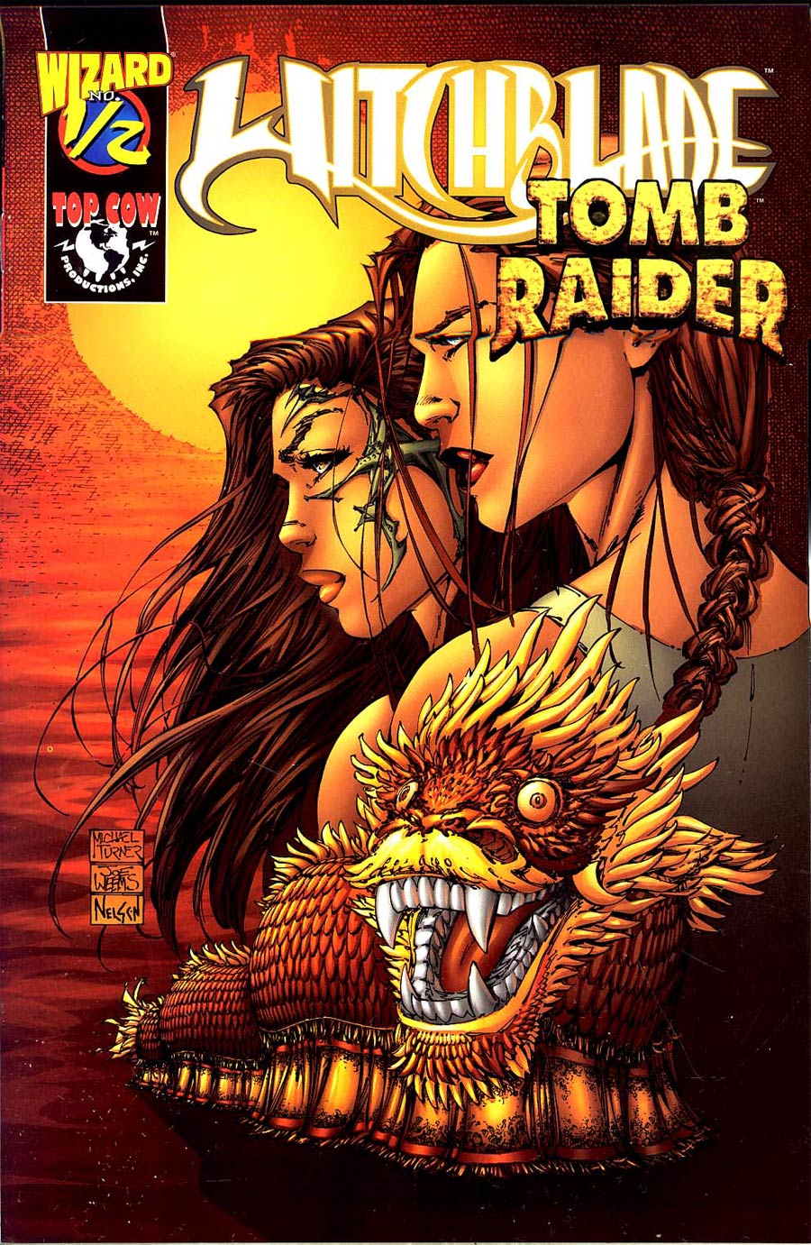 Witchblade Tomb Raider Wizard #1/2 Cover B Wizard Edition Without Cerificate