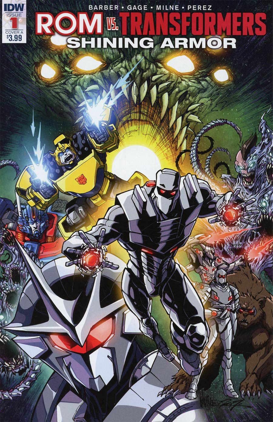 ROM vs Transformers Shining Armor #1 Cover A Regular Alex Milne Cover