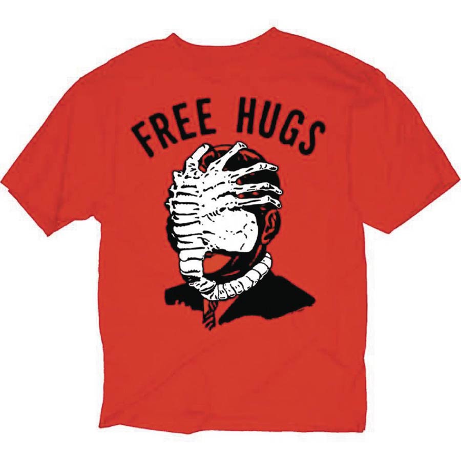 Alien Free Hugs Red T-Shirt Large