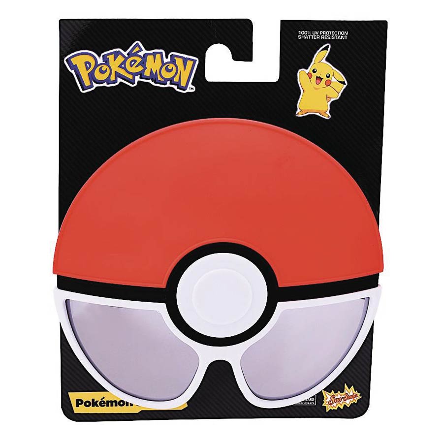 Pokemon Sunstache Sunglasses - Pokeball