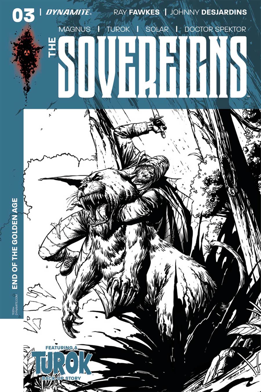 Sovereigns #3 Cover F Incentive Johnny Desjardins Black & White Cover