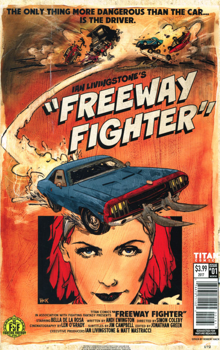 Ian Livingstones Freeway Fighter #1 Cover D Variant Robert Hack Cover