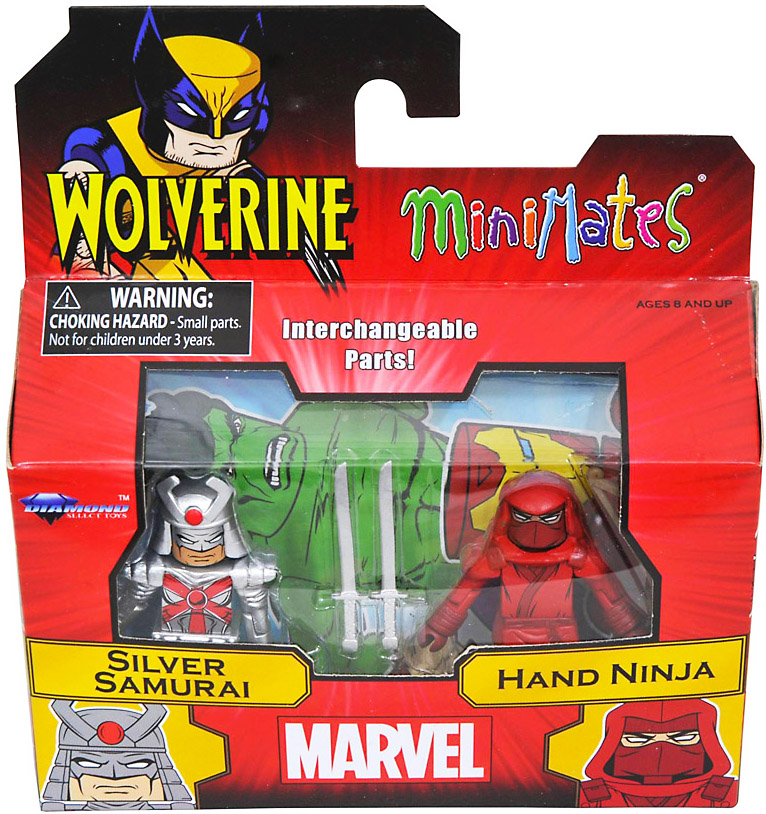 Marvel Minimates Series 72 Wolverine Comic Silver Samurai & Hand Ninja