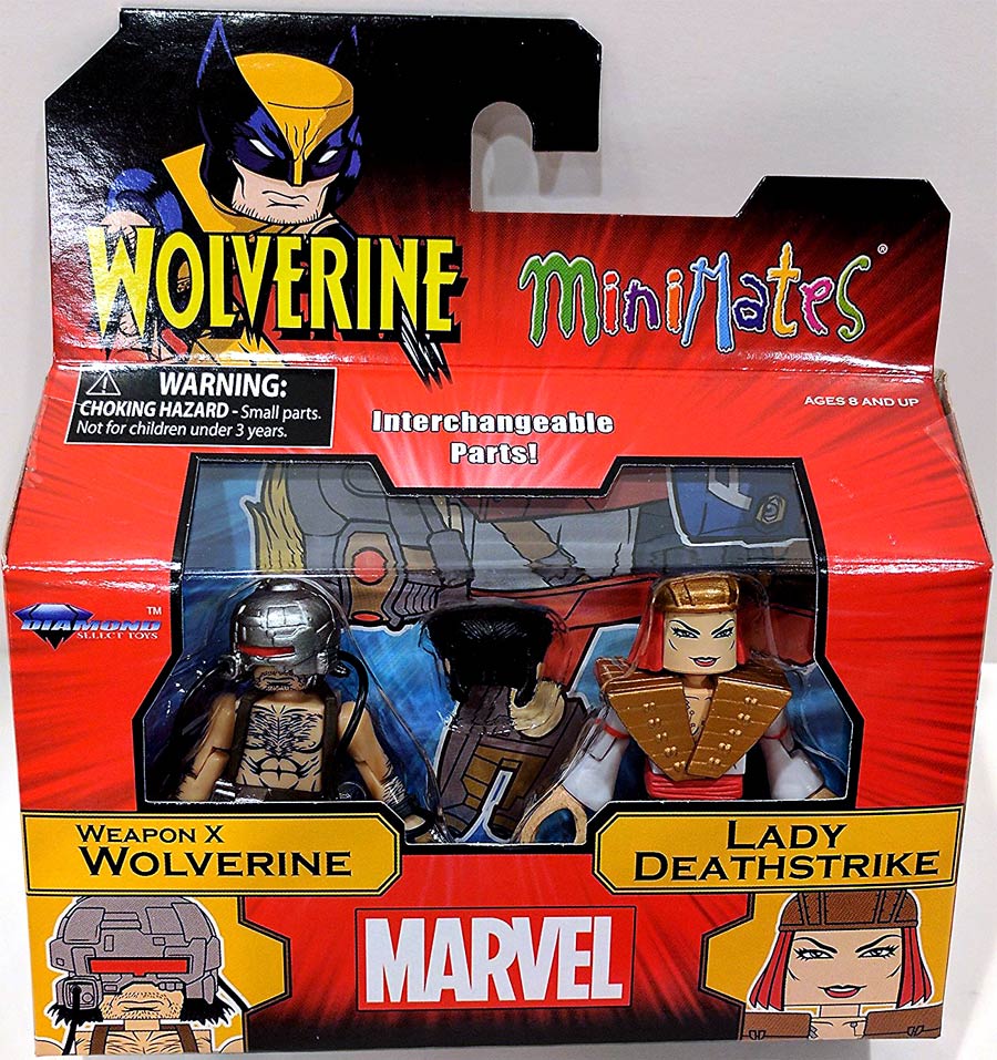 Marvel Minimates Series 72 Wolverine Comic Weapon X Wolverine & Lady Deathstrike