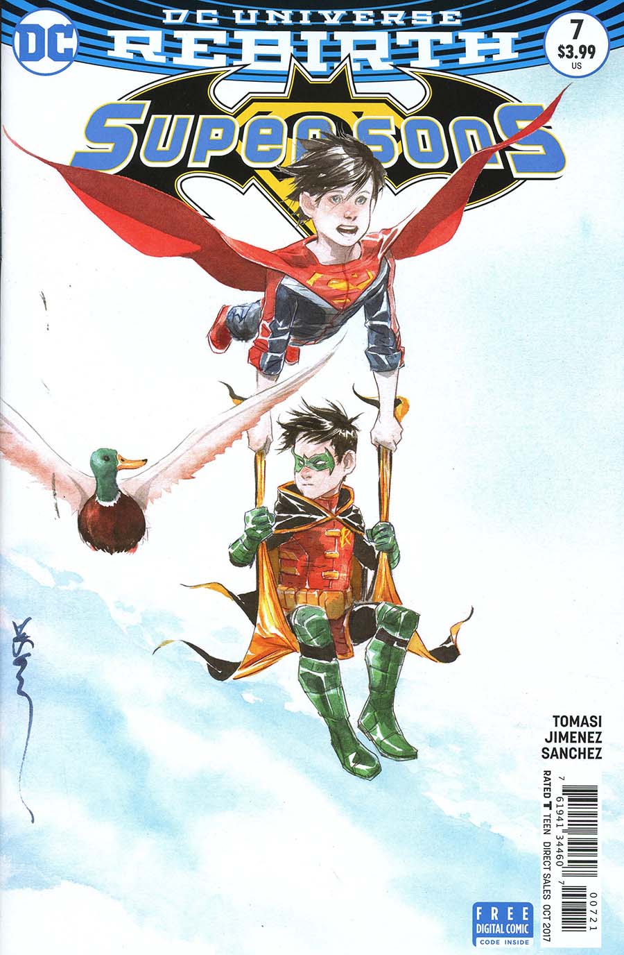 Super Sons #7 Cover B Variant Dustin Nguyen Cover