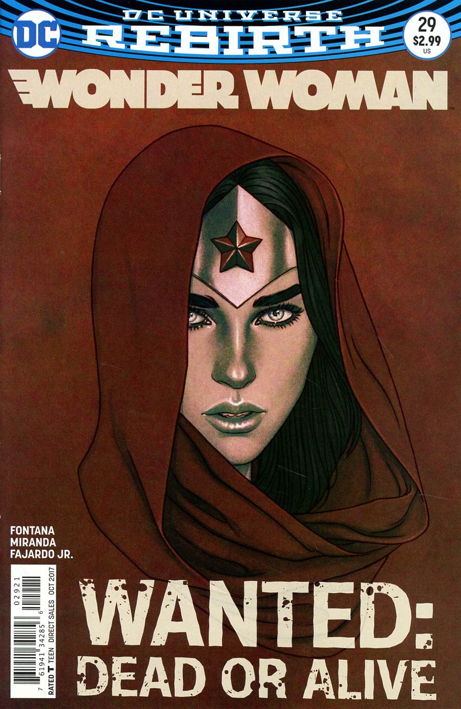 Wonder Woman Vol 5 #29 Cover B Variant Jenny Frison Cover