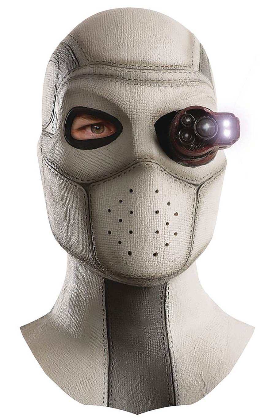 DC Suicide Squad Deadshot Overhead Latex Mask With Light