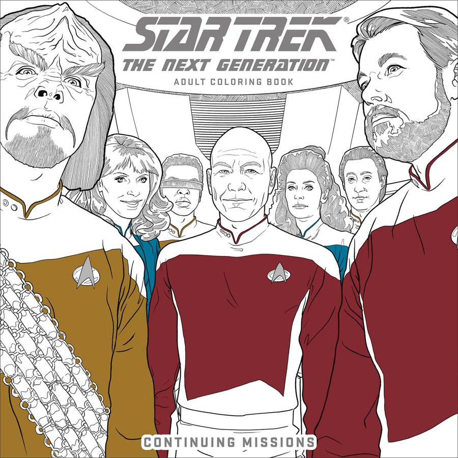 Star Trek The Next Generation Adult Coloring Book Vol 2 Continuing Missions TP