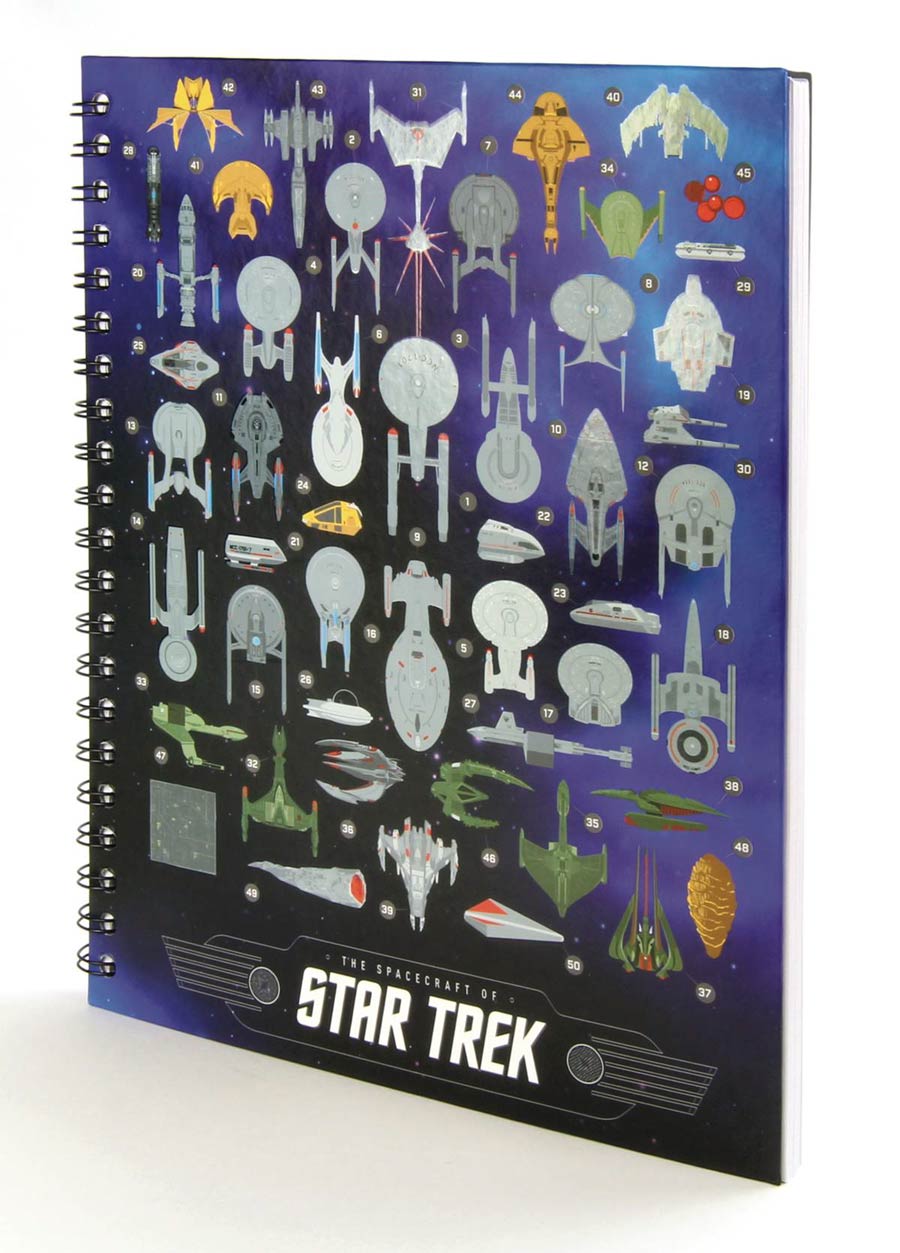 Star Trek Hardcover Notebook - Spacecrafts