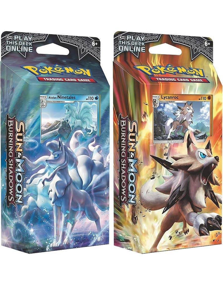 Pokemon TCG Sun & Moon Burning Shadows Theme Deck Display (8)