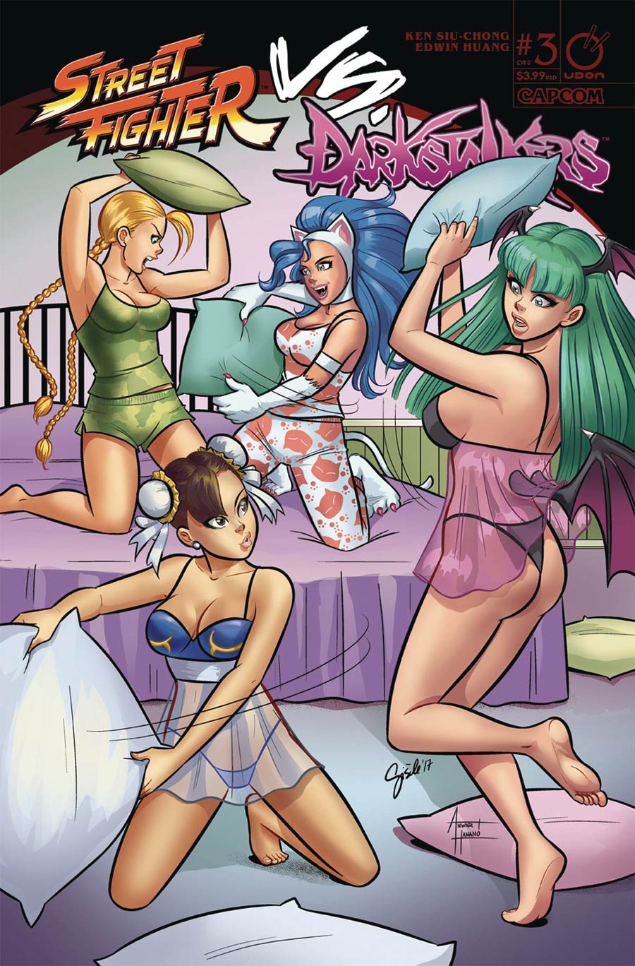 Street Fighter vs Darkstalkers #3 Cover D Incentive Gisele Lagace Guest Artist Variant Cover