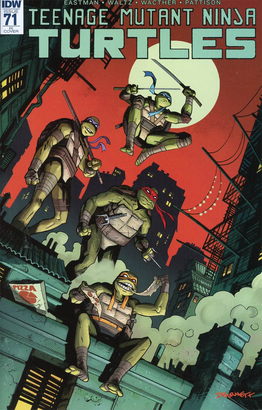 Teenage Mutant Ninja Turtles Vol 5 #71 Cover C Incentive Dylan Burnet Variant Cover